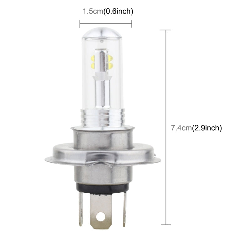 2 ชิ้น H4 40W 800 LM 6000K 8 CREE LEDs ไฟตัดหมอกรถยนต์, DC 12V, H4