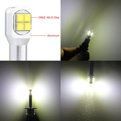 2 PCS T10/W5W 40W 800 LM 6000K รถ Clearance Light ไฟอ่านหนังสือใบอนุญาตพร้อม 8 โคมไฟ DC 12V, White Light