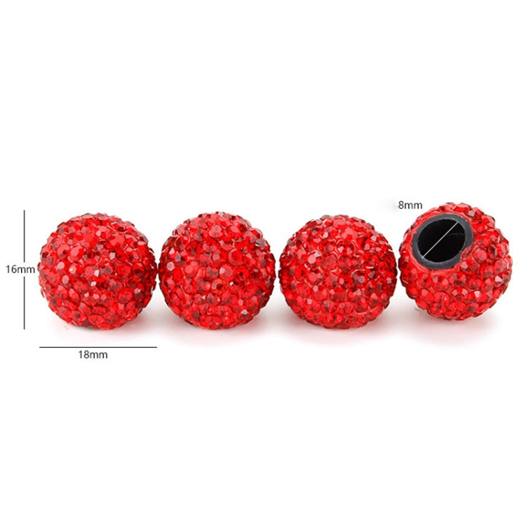 4 PCS ฝาครอบแก๊สปากเป่าแก๊สหมวกยางรถยางวาล์ว Caps