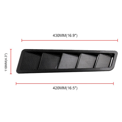 2 ชิ้น Universal Car Air Intake Scoop Bonnet Hood Vent Louver แผงระบายความร้อน Trim ชุด, Black