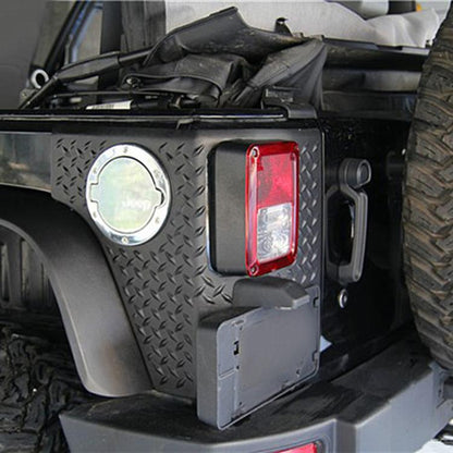 ไฟท้ายรถด้านหลังใบอนุญาตแผ่นกรอบยึดวงเล็บสำหรับ JEEP Wrangler JK 2007-2017, Rear License Plate Frame