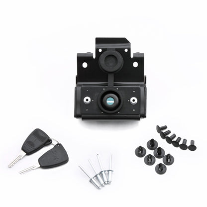 รถ Anti-Theft Hood Latch ล็อคฝาครอบเครื่องยนต์ล็อคด้วยกุญแจสำหรับ Jeep Wrangler JK 2007-2017, Jeep Wrangler JK 2007-2017(with Keys)