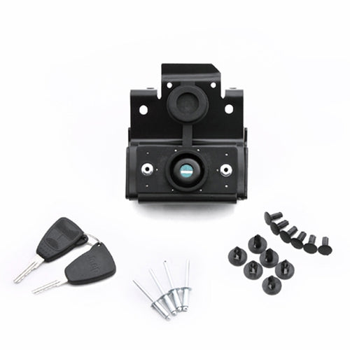 รถ Anti-Theft Hood Latch ล็อคฝาครอบเครื่องยนต์ล็อคด้วยกุญแจสำหรับ Jeep Wrangler JK 2007-2017, Jeep Wrangler JK 2007-2017(with Keys)