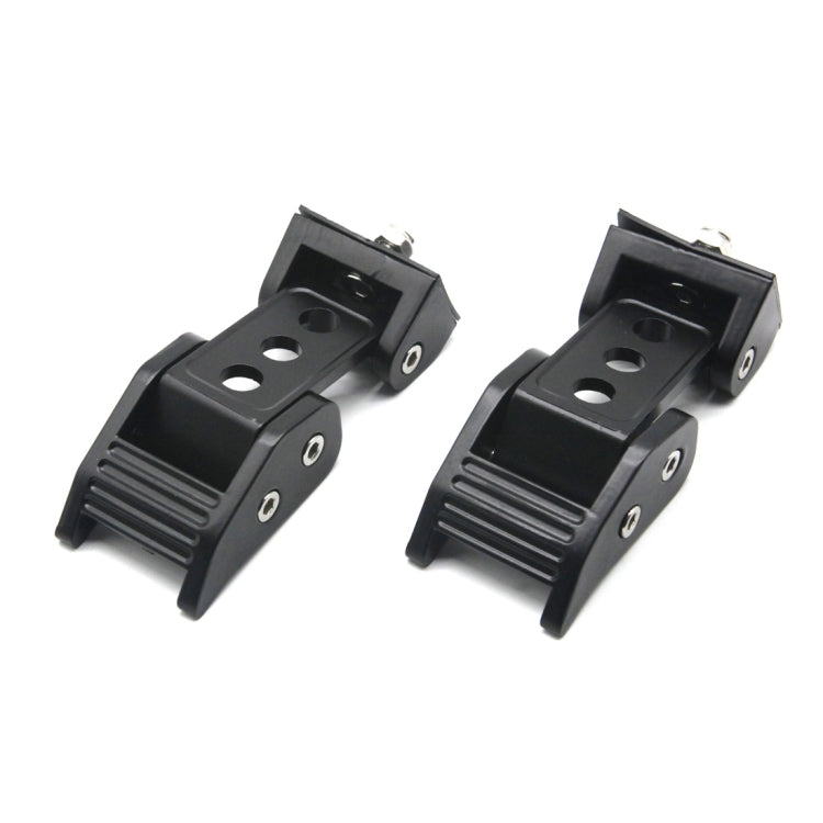2 PCS รถสามหลุม Hood Latch ล็อคหัวเข็มขัดฝาครอบเครื่องยนต์สำหรับ Jeep Wrangler JK 2007-2017, Jeep Wrangler JK 2006-2017(Three Holes)