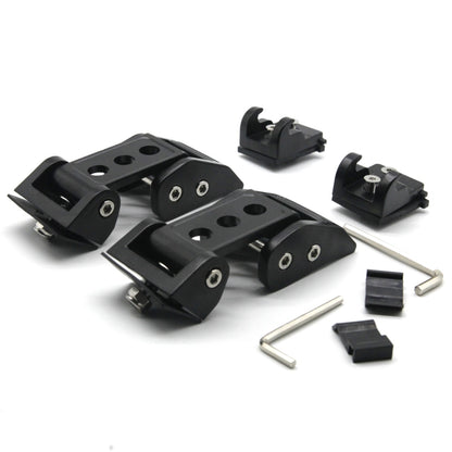 2 PCS รถสามหลุม Hood Latch ล็อคหัวเข็มขัดฝาครอบเครื่องยนต์สำหรับ Jeep Wrangler JK 2007-2017, Jeep Wrangler JK 2006-2017(Three Holes)
