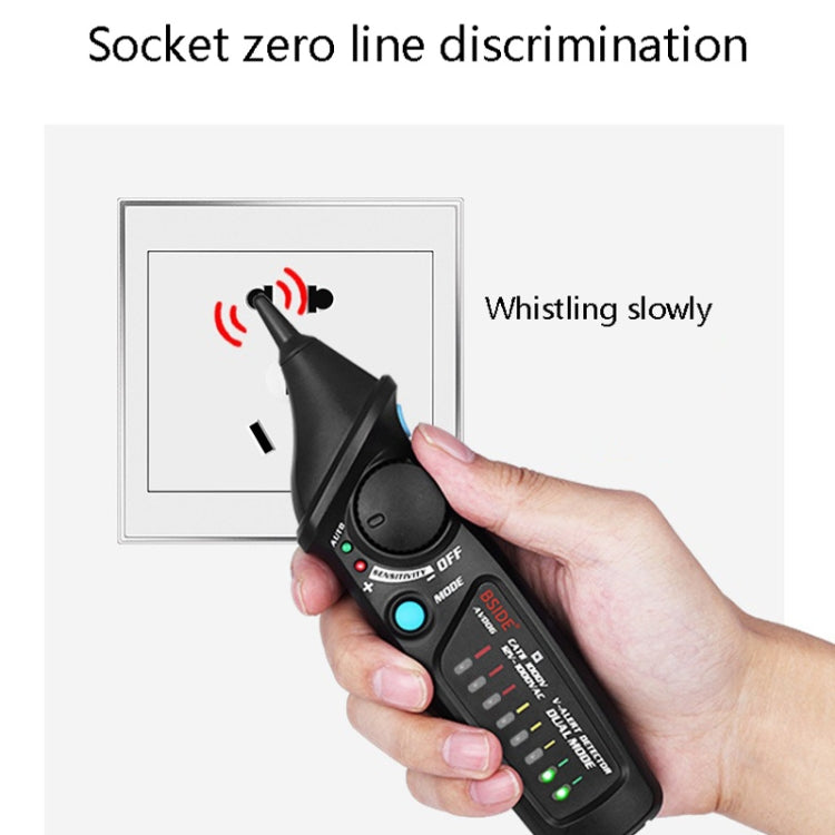 BSIDE AVD06 เครื่องตรวจจับแรงดันไฟฟ้า AC แบบไม่สัมผัส 12 ~ 1000V Electroprobe เหนี่ยวนำปากกาประเภท ACV เครื่องทดสอบไฟฟ้าในครัวเรือนเครื่องมือ LED Light