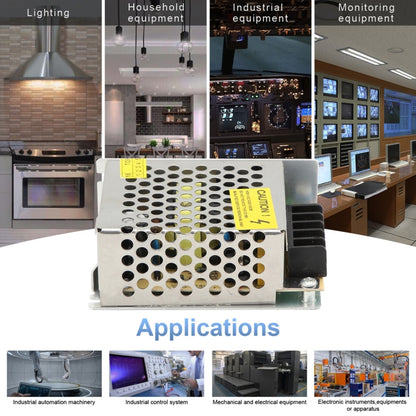 S-24W-12 24W AC 220V ถึง DC 12V 2A รถแหล่งจ่ายไฟแบบสวิตช์ควบคุม, S-24W-12