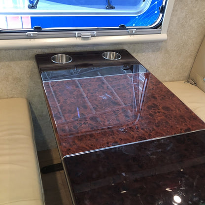 ที่วางแก้วแบบวางสแตนเลสที่วางแก้วบนโต๊ะสำหรับรถบรรทุกรถ RV Camper ขนาด: 6.8 x 5.6 ซม., Size: 6.8 x 5.6cm