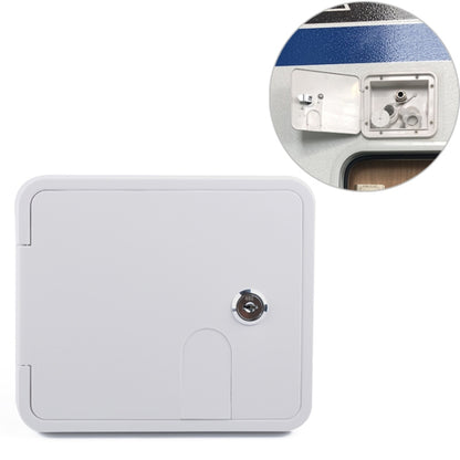 White Water Inlet Integrated Fill Dish Hatch Lock สำหรับรถพ่วง RV Camper, A1063