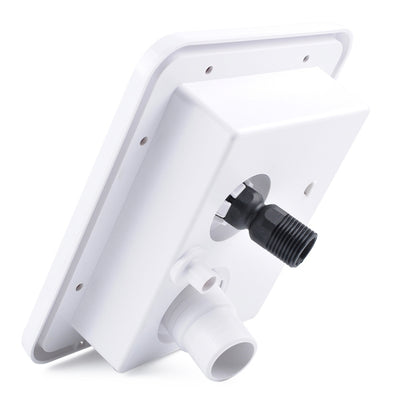 White Water Inlet Integrated Fill Dish Hatch Lock สำหรับรถพ่วง RV Camper, A1063