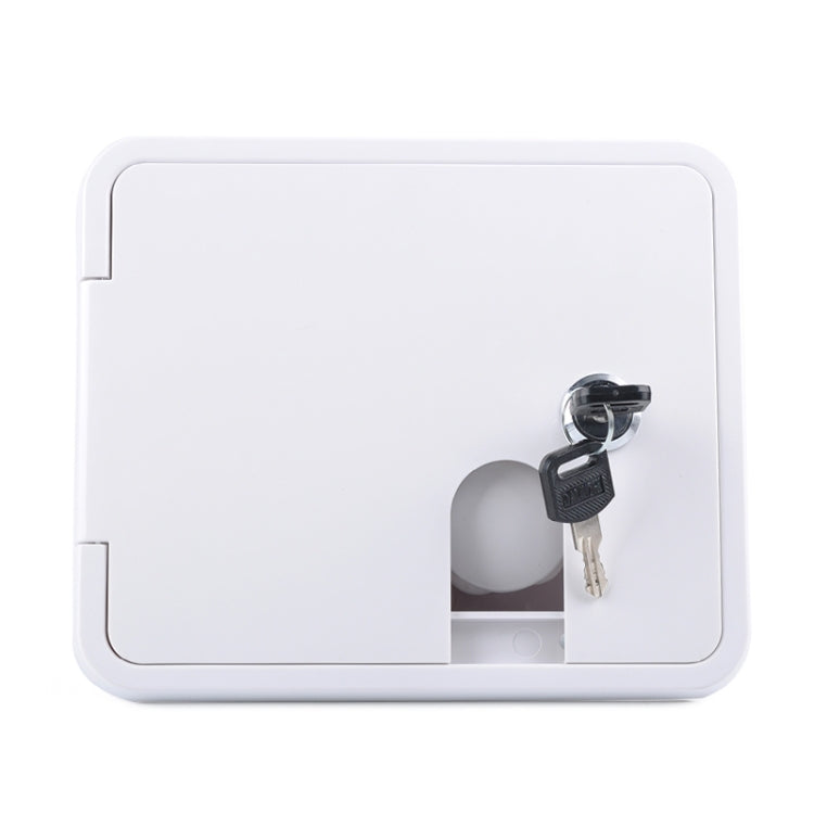 White Water Inlet Integrated Fill Dish Hatch Lock สำหรับรถพ่วง RV Camper, A1063