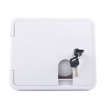 White Water Inlet Integrated Fill Dish Hatch Lock สำหรับรถพ่วง RV Camper, A1063
