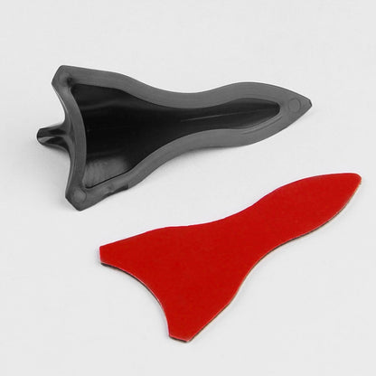 10 ชิ้น Universal รถ Black Shark Fin Diffuser Vortex Generator หลังคาสปอยเลอร์, Black