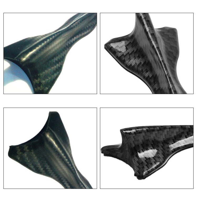 10 ชิ้น Universal รถ Black Shark Fin Diffuser Vortex Generator หลังคาสปอยเลอร์, Black