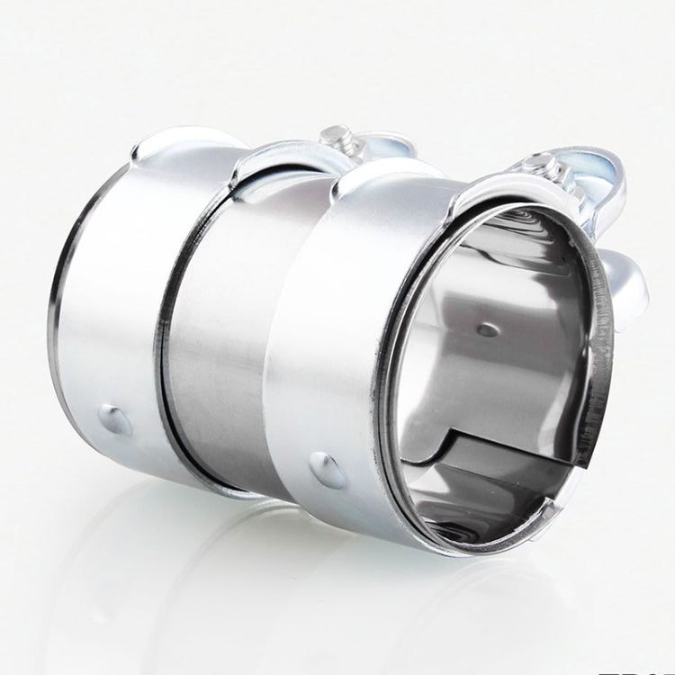 2.0 นิ้วรถ Turbo Exhaust Downpipe คาร์บอนต่ำสแตนเลส Lap Joint Band Clamp, 2.0 inch (Low carbon)