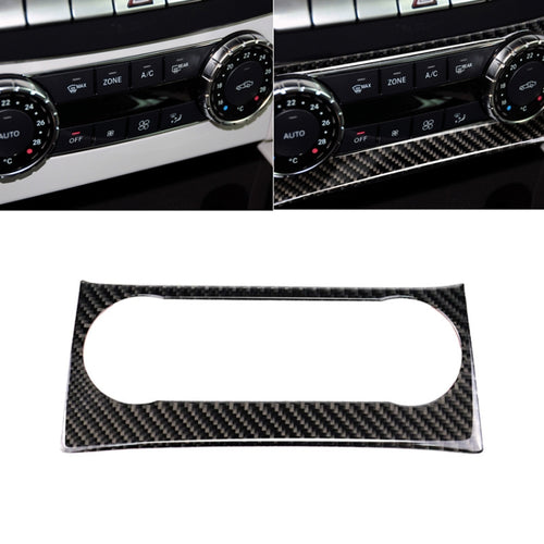 คาร์บอนไฟเบอร์เครื่องปรับอากาศลูกบิดแผงควบคุมสติกเกอร์ตกแต่งสำหรับ Mercedes-Benz W204 C Class 2011-2013, Air Conditioning Knob (German Flag)