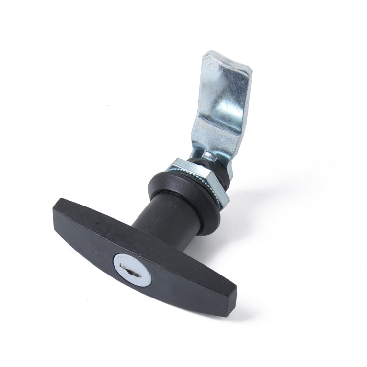 T Shape Handle Paddle Entry สลักประตูและกุญแจกล่องเครื่องมือ ล็อค สำหรับรถพ่วง / เรือยอชท์ / รถบรรทุก, T Shape Handle (Black)