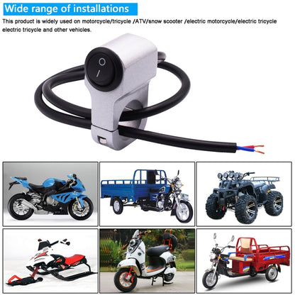 ไฟหน้ารถจักรยานยนต์ไฟเสริมอลูมิเนียมอัลลอยด์สวิตช์พร้อมล็อค, Headlight Auxiliary Switches