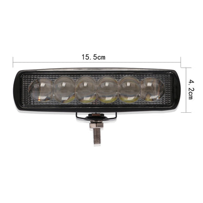 6 นิ้ว 18W 6000K IP68 8D รถ เรือ Marine ไฟทำงาน Spotlight หลอดไฟ LED, DC 10-30V, 18W