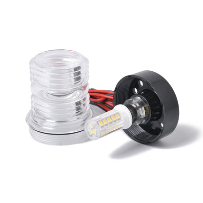 DC 12V 2.5W Marine เรือยอชท์ Stern Anchor ไฟ LED นำทางรอบ 360 องศาแสงสีขาว, LED Navigation Light