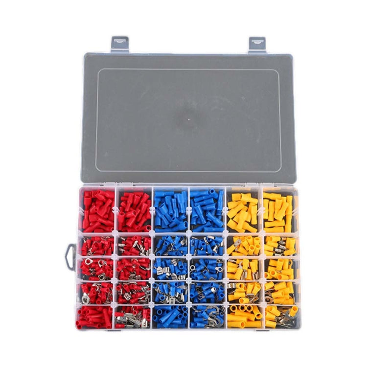 480 PCS Cold Press ขั้วต่อไฟฟ้าฉนวนขั้วต่อ CRIMP Connectors Assortment Kit, 480 PCS