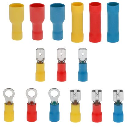 480 PCS Cold Press ขั้วต่อไฟฟ้าฉนวนขั้วต่อ CRIMP Connectors Assortment Kit, 480 PCS