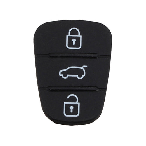 เปลี่ยนแผ่นซิลิโคน 2 ปุ่มสำหรับเปลือกกุญแจรถ Hyundai / Kia ไม่มีแบตเตอรี่, For Hyundai / Kia 3 Buttons