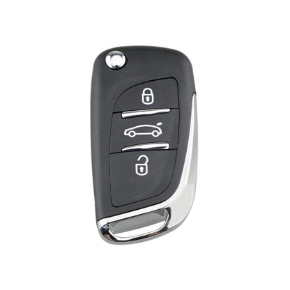 สำหรับ PEUGEOT กุญแจรถเปลี่ยน 3 ปุ่มกุญแจรถพร้อมที่ยึดไม่มีร่อง, 3 Buttons without Grooved