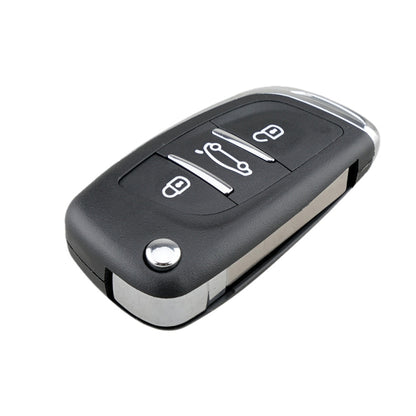 สำหรับ PEUGEOT กุญแจรถเปลี่ยน 3 ปุ่มกุญแจรถพร้อมที่ยึดไม่มีร่อง, 3 Buttons without Grooved