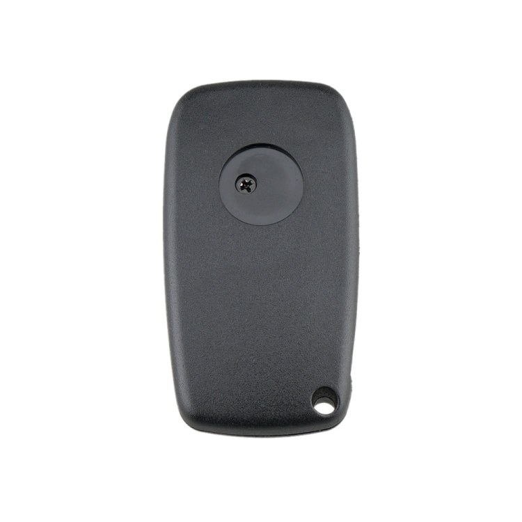 สำหรับการเปลี่ยนกุญแจรถ FIAT 3 ปุ่มเคสกุญแจรถพร้อมที่ใส่แบตเตอรี่ด้านข้าง, Black, Blue