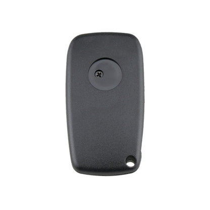 สำหรับการเปลี่ยนกุญแจรถ FIAT 3 ปุ่มเคสกุญแจรถพร้อมที่ใส่แบตเตอรี่ด้านข้าง, Black, Blue