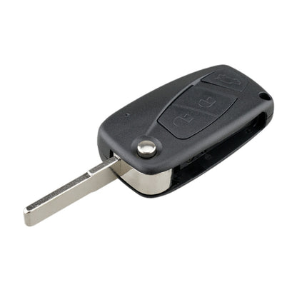 สำหรับการเปลี่ยนกุญแจรถ FIAT 3 ปุ่มเคสกุญแจรถพร้อมที่ใส่แบตเตอรี่ด้านข้าง, Black, Blue