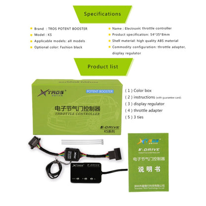 TROS KS-5Drive Potent Booster สำหรับ Ford Ranger 2012-2020 Electronic Throttle Controller, For Ford Ranger