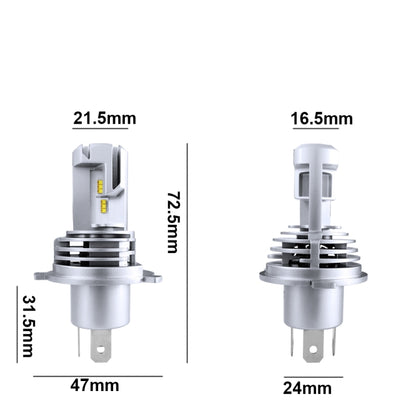 2 ชิ้น M3 H4 DC9-32V / 17W / 6500K / 2000LM IP68 ไฟหน้ารถ LED, H4
