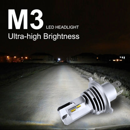 2 ชิ้น M3 H4 DC9-32V / 17W / 6500K / 2000LM IP68 ไฟหน้ารถ LED, H4
