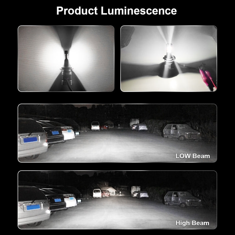 2 ชิ้น M3 H4 DC9-32V / 17W / 6500K / 2000LM IP68 ไฟหน้ารถ LED, H4