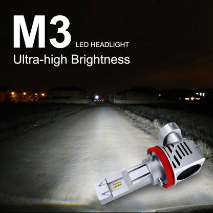 2 ชิ้น M3 H8 / H9 / H11 DC9-32V / 17W / 6500K / 2000LM IP68 ไฟหน้ารถ LED, H8 / H9 / H11