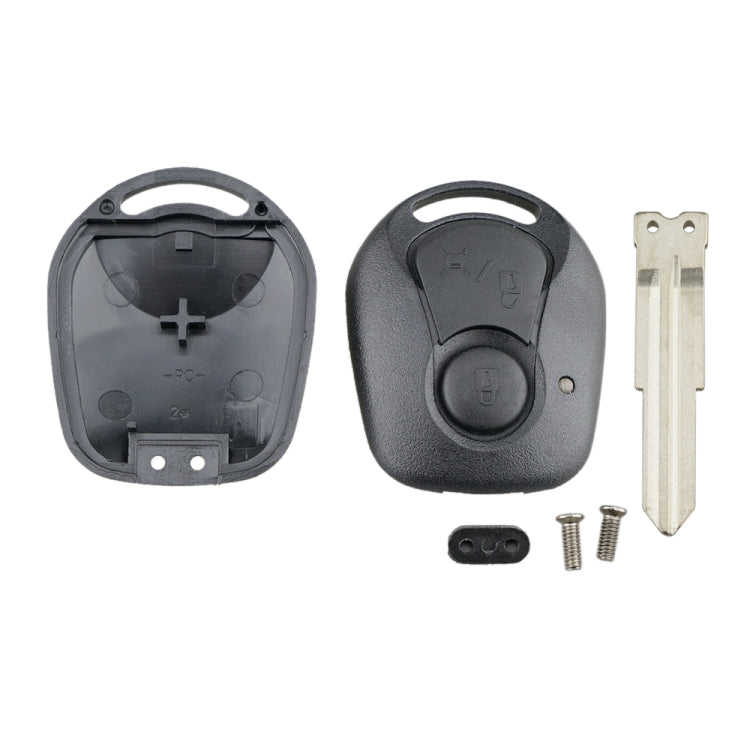 สำหรับ SSANGYONG Actyon/Kyron/Rexton กุญแจรถเปลี่ยน 2 ปุ่มกุญแจรถพร้อม Key Blade, For SSANGYONG Actyon