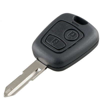 สำหรับ PEUGEOT 206 2 ปุ่มกุญแจรถควบคุมระยะไกลอัจฉริยะพร้อมชิปและแบตเตอรี่ในตัวความถี่: 433MHz, For PEUGEOT 206