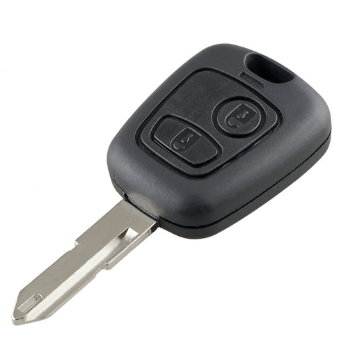 สำหรับ PEUGEOT 206 2 ปุ่มกุญแจรถควบคุมระยะไกลอัจฉริยะพร้อมชิปและแบตเตอรี่ในตัวความถี่: 433MHz, For PEUGEOT 206