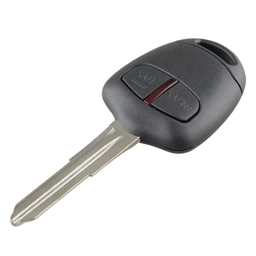 สำหรับกุญแจรถควบคุมระยะไกลอัจฉริยะของ MITSUBISHI 2 ปุ่มพร้อมชิป 46 ชิปและแบตเตอรี่และช่องด้านขวาความถี่: 433MHz, For MITSUBISHI(Right)
