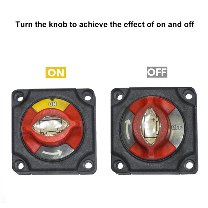 รถ Auto RV Marine เรือ ตัวเลือกแบตเตอรี่ Isolator ตัดการเชื่อมต่อสวิตช์หมุนตัด, A1201