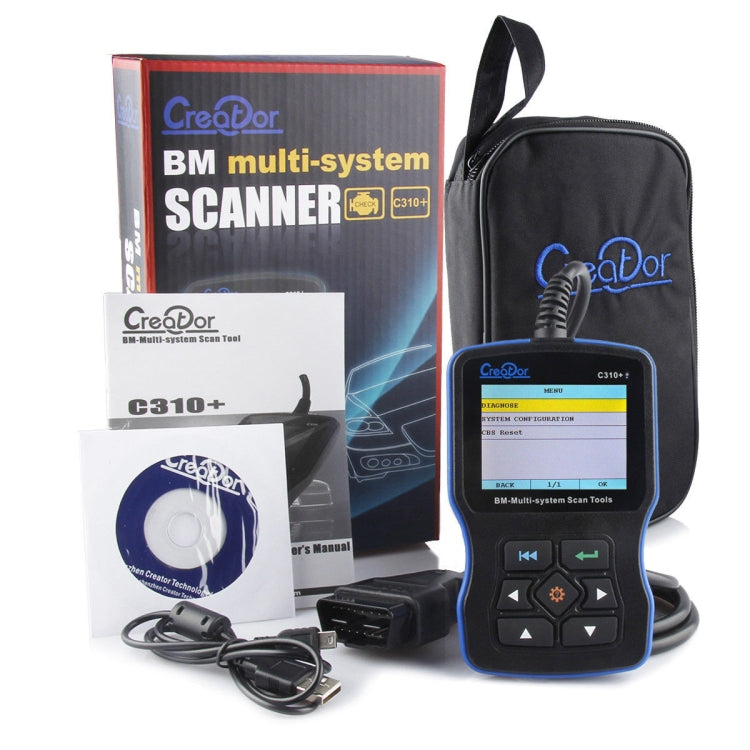 Creator C310 + V7.6 รถOBD2 เครื่องสแกนเนอร์เครื่องมือวินิจฉัยรถยนต์OBD 2 เครื่องสแกนเนอร์สำหรับBMW, Creator C310+