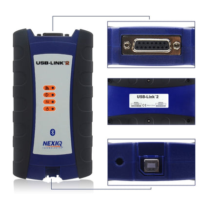 เครื่องมือวินิจฉัยรถบรรทุกที่เชื่อมโยง Nexiq 2 Bluetooth USB เครื่องสแกนรถบรรทุกหนัก, Heavy Duty Truck Scanner