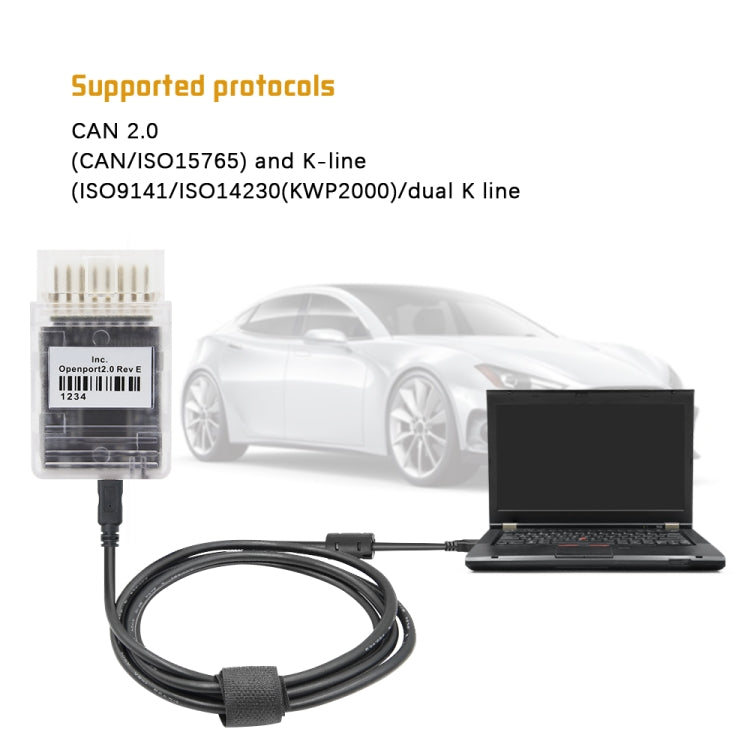 เครื่องสแกน Tactrix Openport 2.0 ECU แฟลช OBD2, OBD2 Scanner
