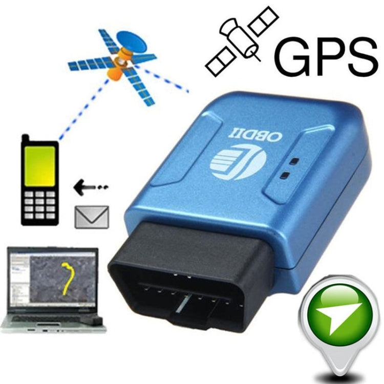 TK206 2G GPS OBD2 แบบเรียลไทม์ GSM Quad Band สัญญาณเตือนการสั่นสะเทือนป้องกันการโจรกรรม GSM GPRS Mini GPS ติดตามรถ, TK206 (Black), TK206 (Blue)