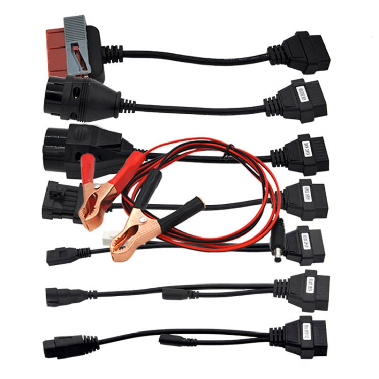 8 ชิ้นสายวินิจฉัยรถยนต์และขั้วต่อสาย OBD2, 8 in 1  Car OBD2 Cable