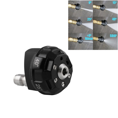 มัลติฟังก์ชั่น 6-in-1 Multi-Hole หัวฉีดเครื่องฉีดน้ำแรงดันสูงหัวฉีดล้างรถ, 6-in-1 Multi-hole Nozzle