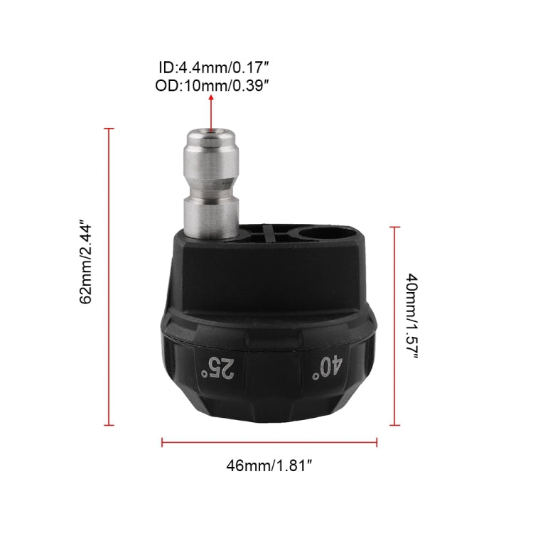 มัลติฟังก์ชั่น 6-in-1 Multi-Hole หัวฉีดเครื่องฉีดน้ำแรงดันสูงหัวฉีดล้างรถ, 6-in-1 Multi-hole Nozzle