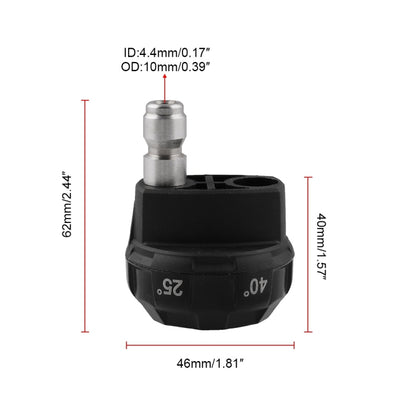 มัลติฟังก์ชั่น 6-in-1 Multi-Hole หัวฉีดเครื่องฉีดน้ำแรงดันสูงหัวฉีดล้างรถ, 6-in-1 Multi-hole Nozzle